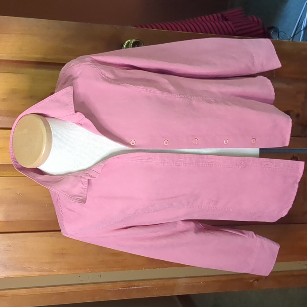 DENVER HAYES* faux suede button down long sleeve shacket shirt jacket